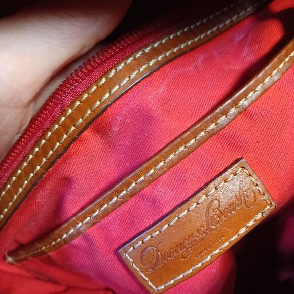 Dooney & Burke Pebbled Leather Hobo Tote Handbag - Picture 4 of 8